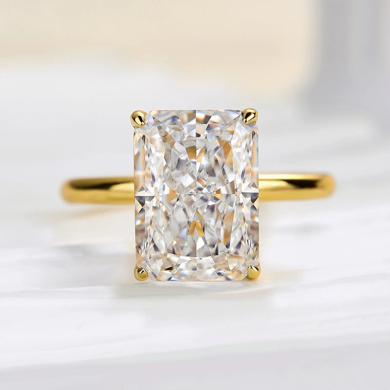 Refined Shine Louily Classic Radiant Cut Simulated Diamond Engagement Ring