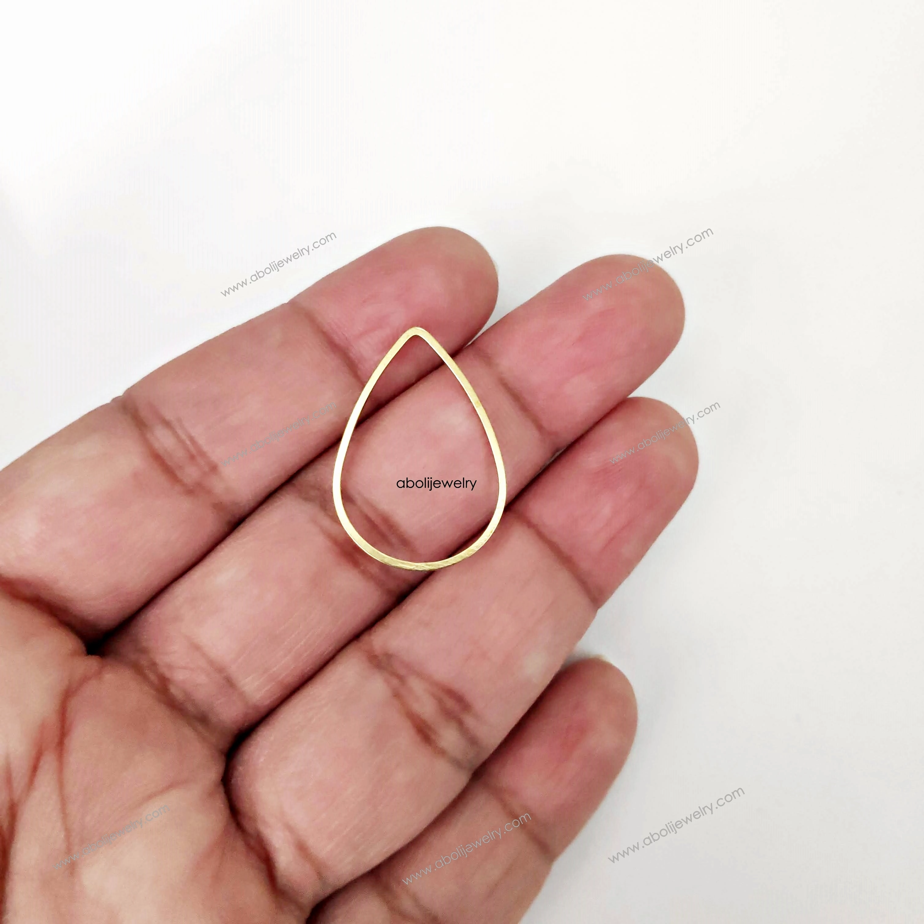 Eye Catching Custom Feel Golden raw Brass Drop connector resin bezel golden raw brass link connector bezel RBF15