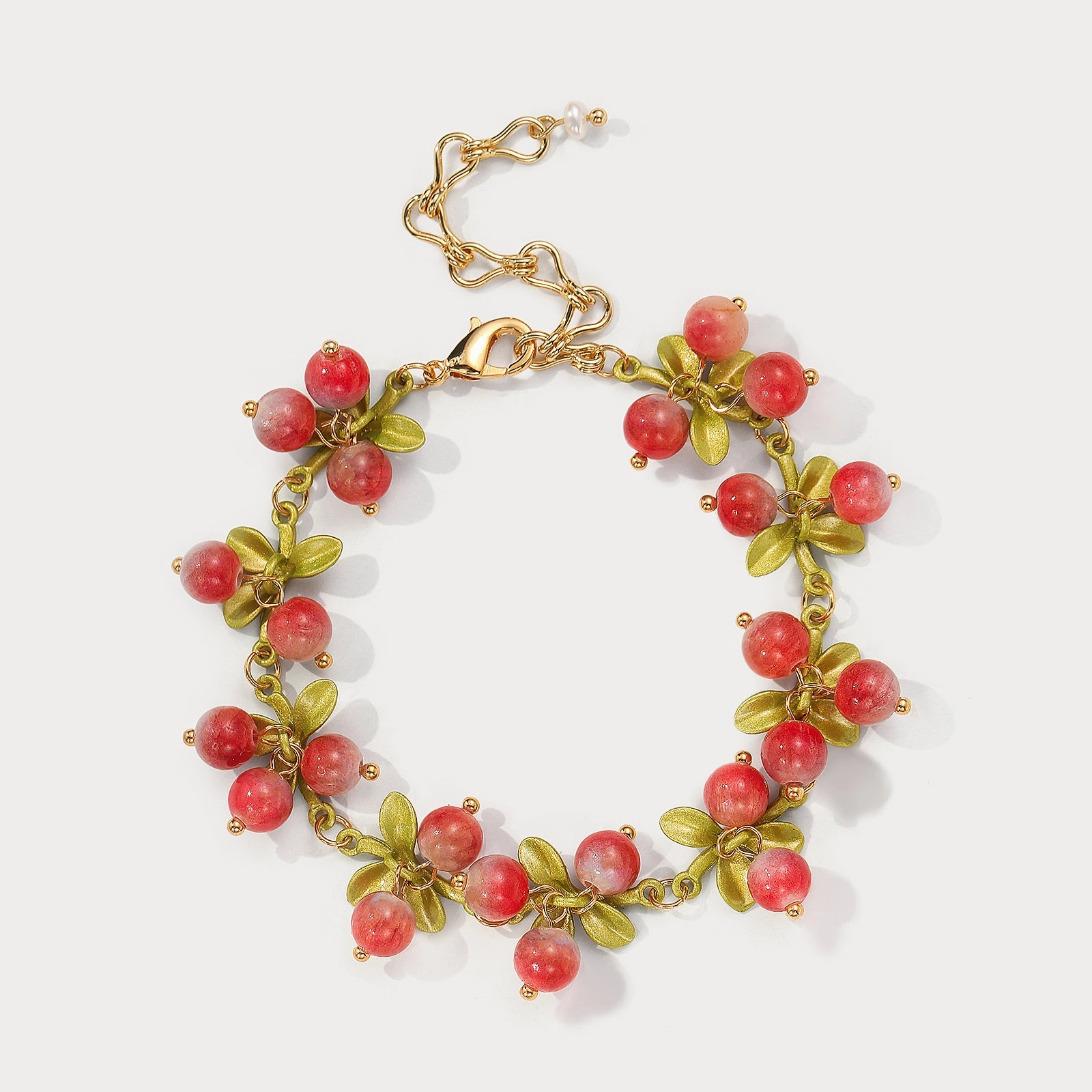 Unique Ornament Cranberry Bracelet