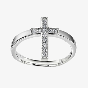 Cross Sterling Silver Amulet Ring Cool feature Vibrant Craftwork