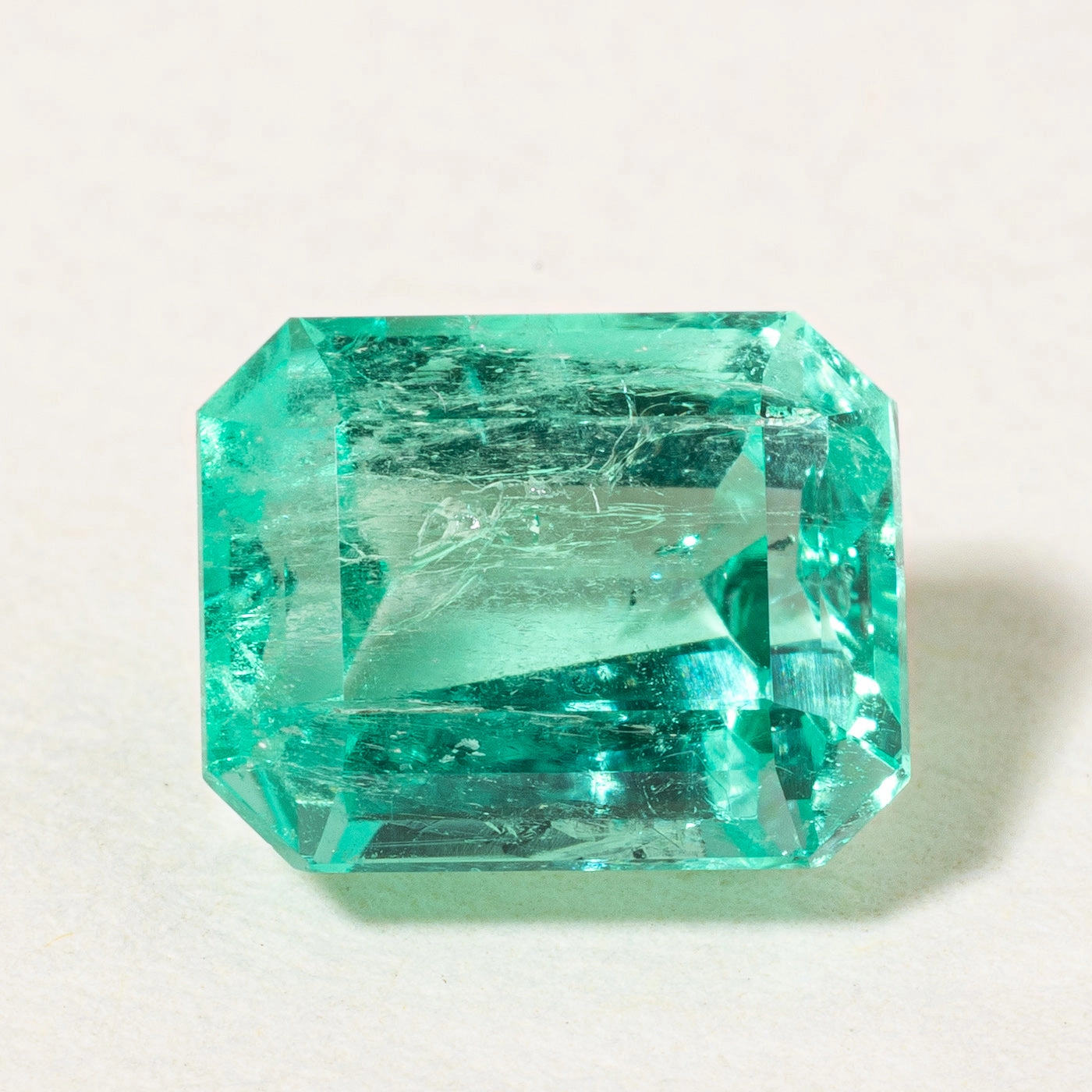 Modern Spark Rectangular Cut Corner Loose Columbian Emerald | 1.85ct |