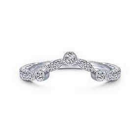 CURVED DIAMOND WEDDING BAND Meaningful Object