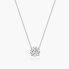 Bold Jewelry Shine 925 Silver Cubic Zirconia Gem Necklace