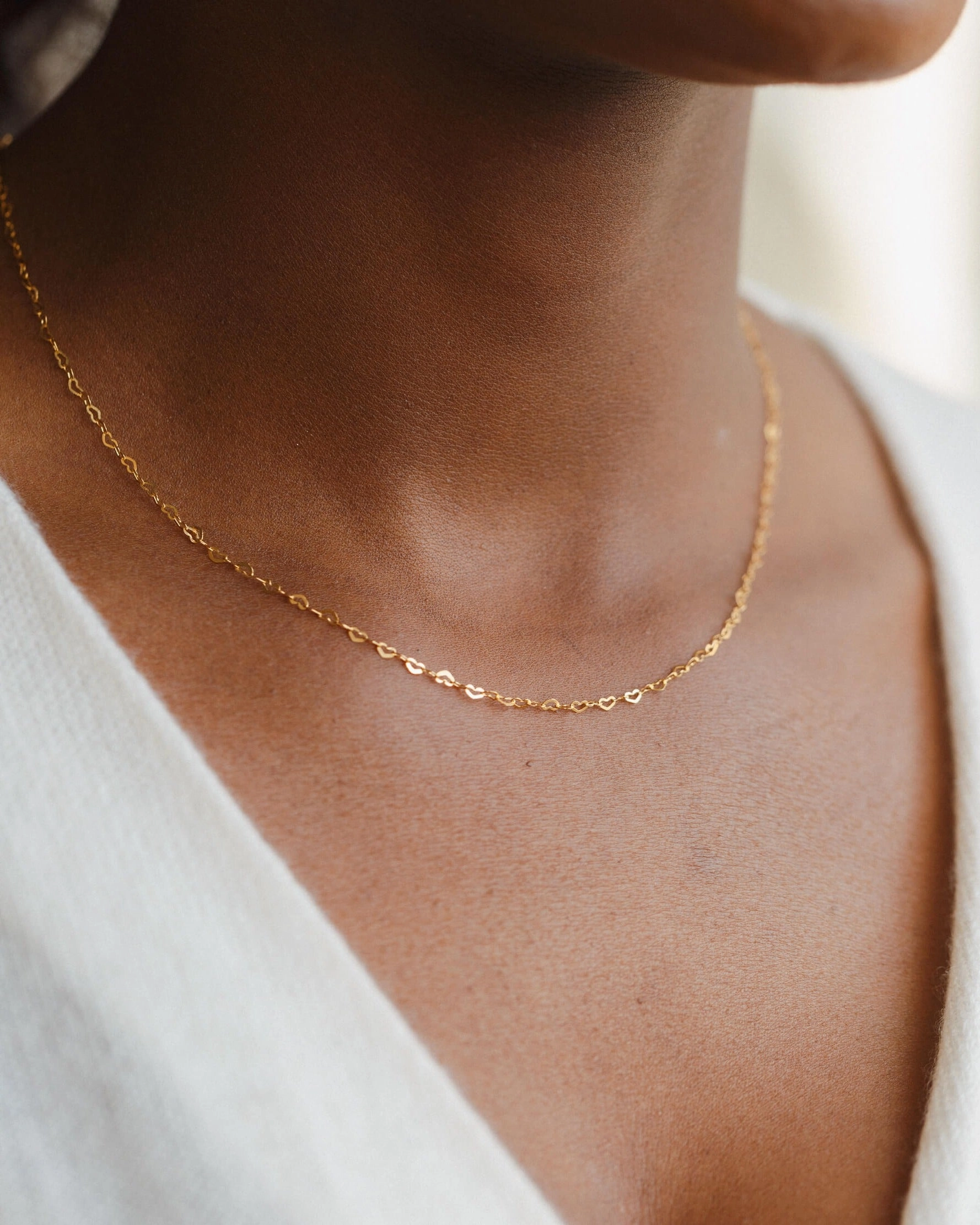 Refined Taste Creative Flair Dainty Heart Chain