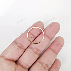 Custom Design Pieces Raw brass circle resin bezel link connector RBC18 1 piece