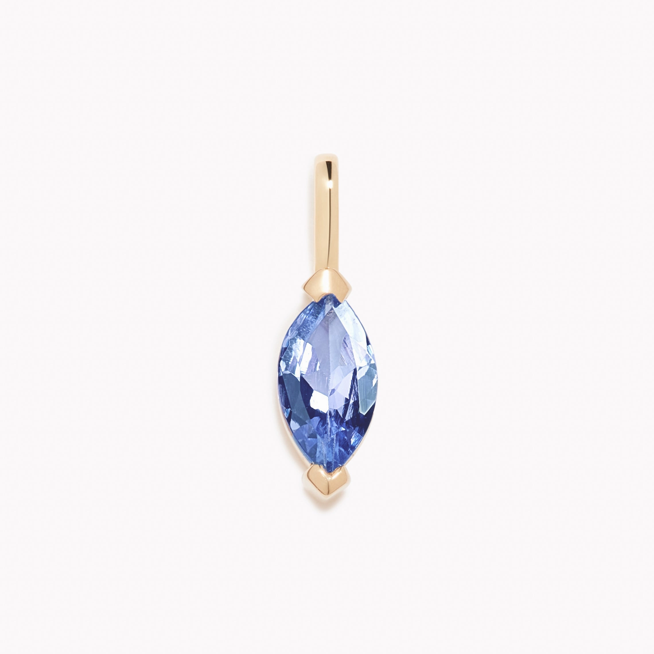 December Birthstone Pendant 14k Gold - Tanzanite Vogue Accent Cool Fit