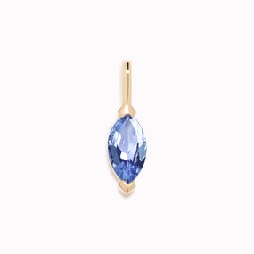December Birthstone Pendant 14k Gold - Tanzanite Vogue Accent Cool Fit