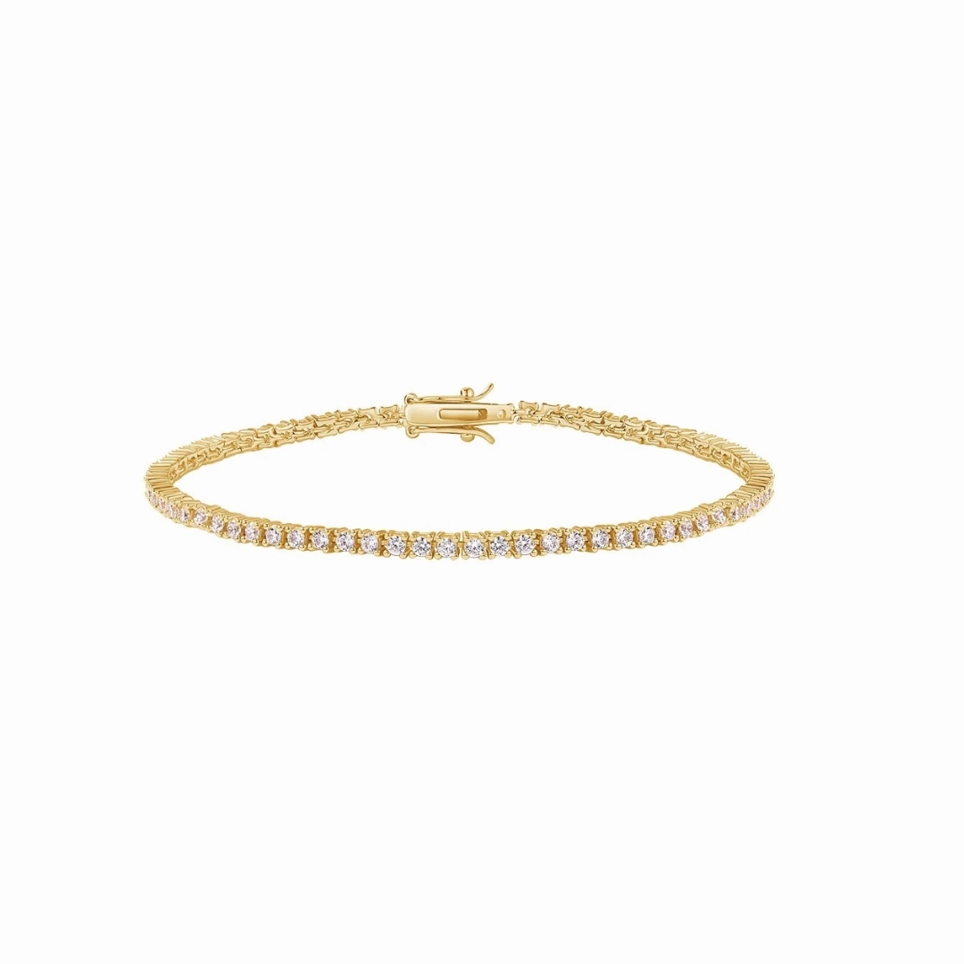 Wanderer??s Keepsake Latest Style DELICATE TENNIS GOLDEN BRACELET
