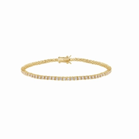 Wanderer??s Keepsake Latest Style DELICATE TENNIS GOLDEN BRACELET