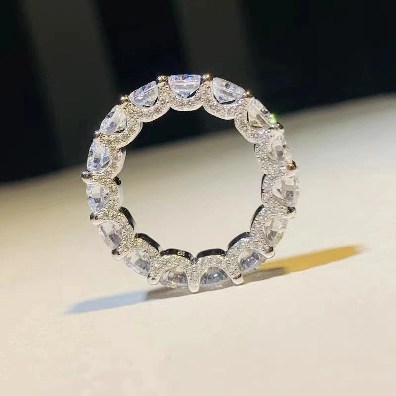 Gift Bag Fashionable Product Diamond Row Ring Band | S925 | CZ