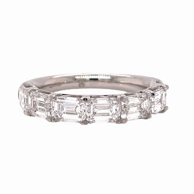 Platinum Diamond Anniversary Band (2.99cttw) Beautiful Statement Cherished Accent