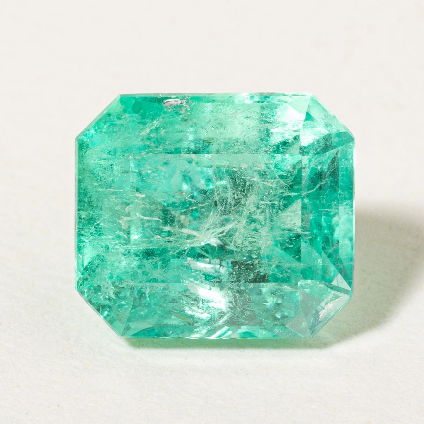 Crisp Finish Versatile Craft Rectangular Cut Corner Loose Columbian Emerald | 2.85ct |