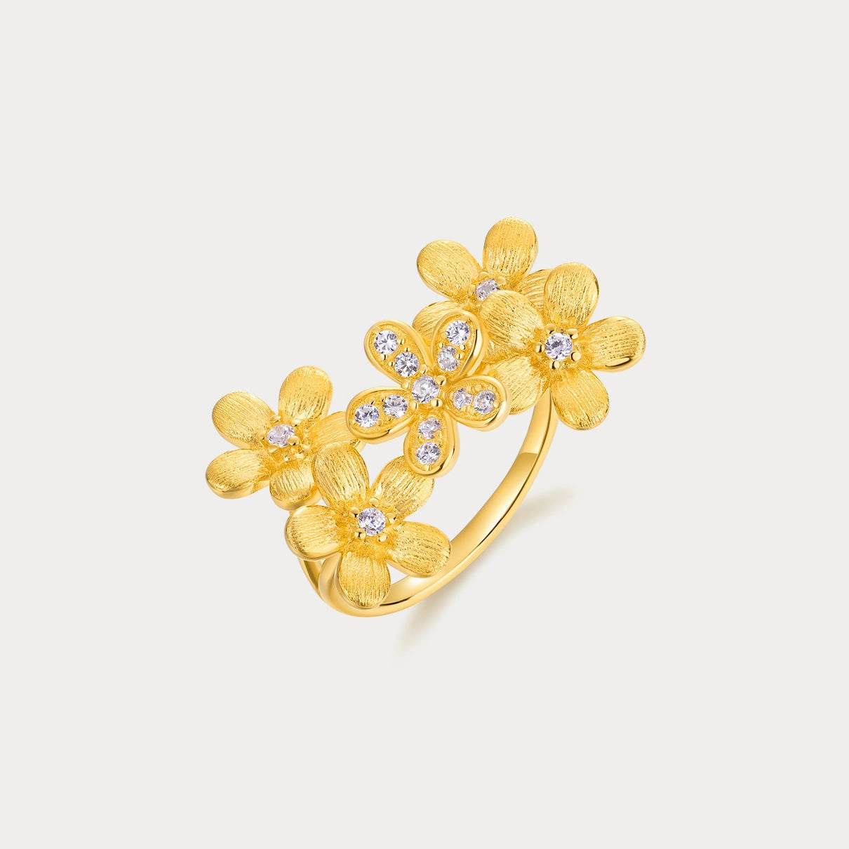 Romantic Event Gold Osmanthus Flower Ring
