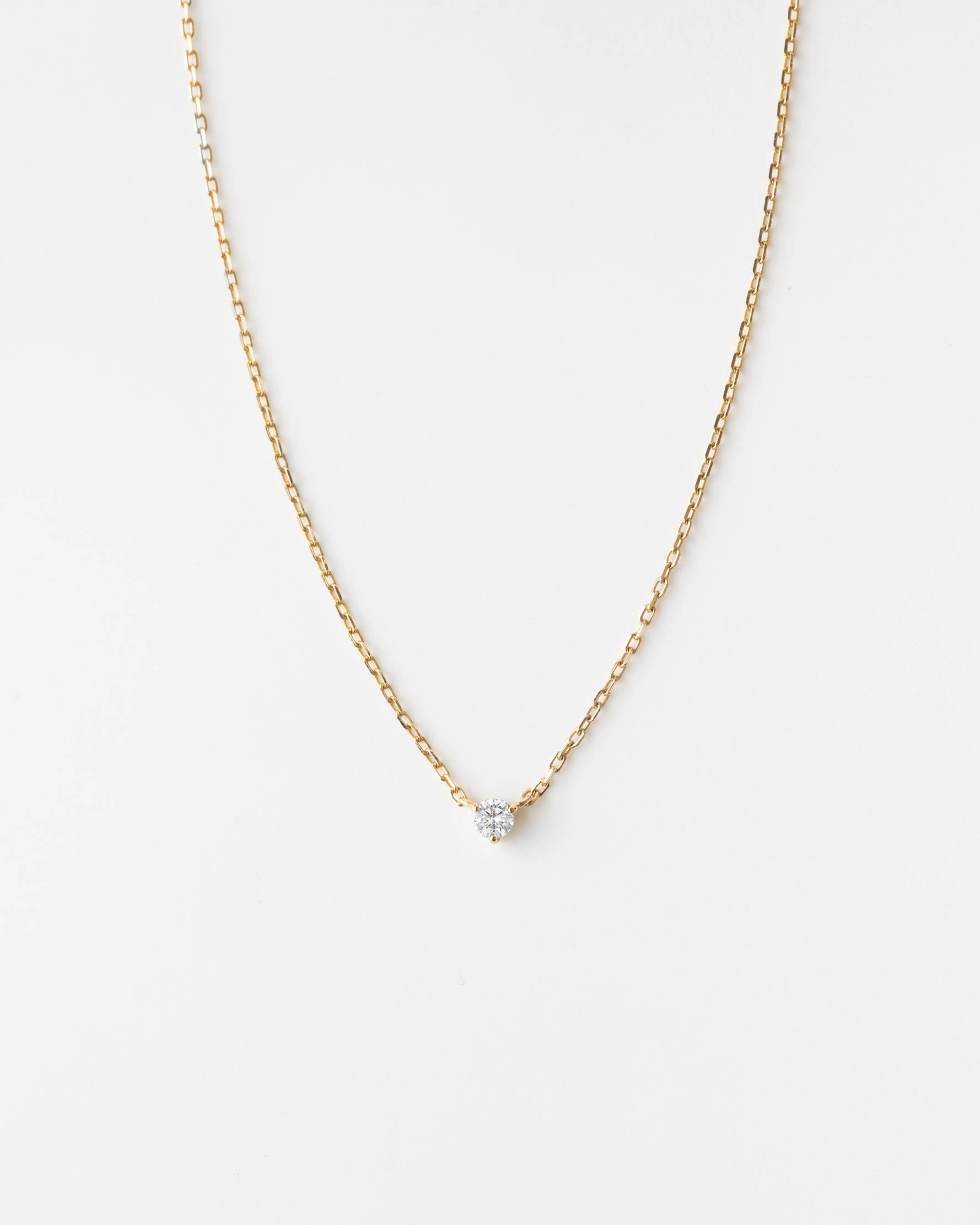 Polaris Diamond Solitaire Necklace Signature Style Minimal Decor