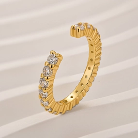 1.3Ct Open Round Cut Eternity Wedding Band In Sterling Silver Masculine Bold