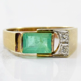 Cultural Touch Allure Factor Emerald & Diamond Ring | 0.04ctw, 2.00ct | SZ 4.75 |