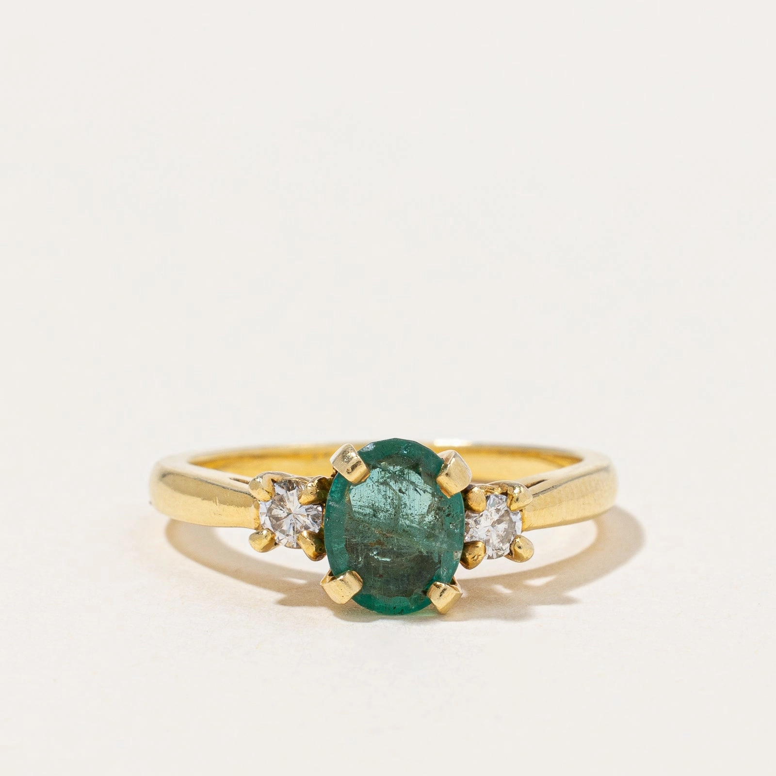 Perfect Match Cultural Event Emerald & Diamond Ring | 0.55ct, 0.14ctw | SZ 5 |