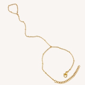 DESTINATION SATELLITE HAND CHAIN BRACELET Universal Amalgamations Consistent Fusions