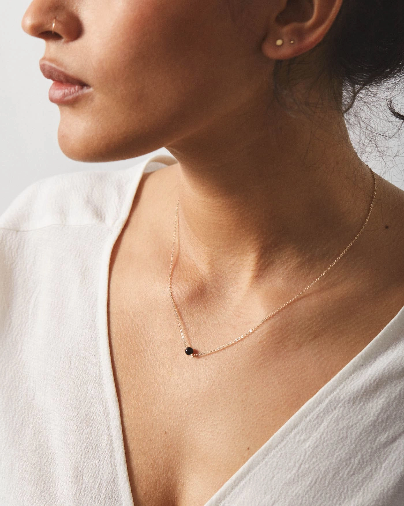 Solo Gemstone Necklace For Tradition Student Gift