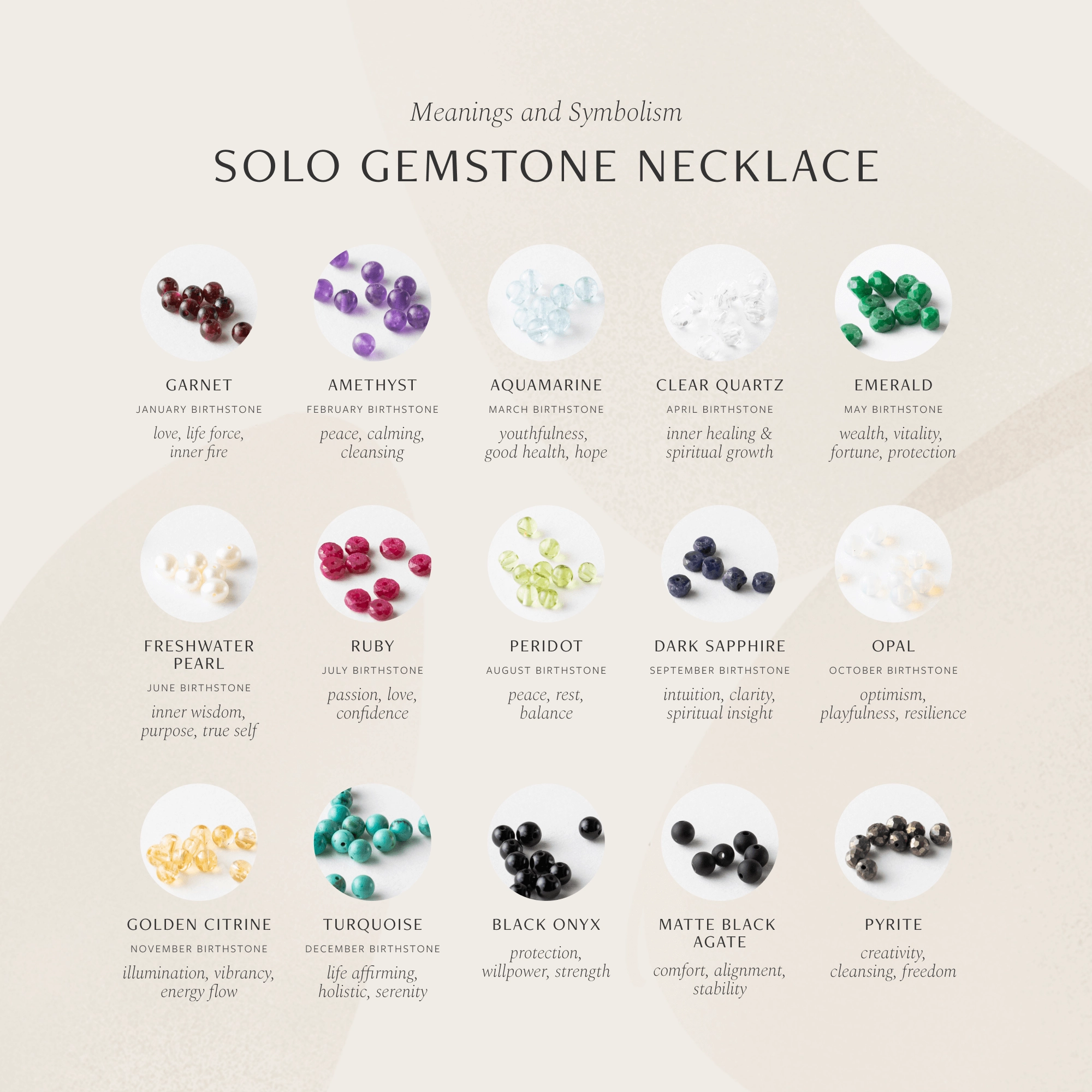 Versatile Jewelry Fantastic Accessory Solo Gemstone Necklace