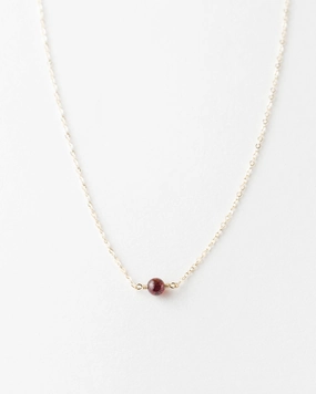 Classic Design Romantic Event Solo Gemstone Necklace