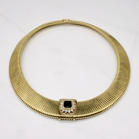 Emerald & Diamond Sliding Pendant Necklace | 1.40ct, 0.75ctw | 17" | Luxe Detail