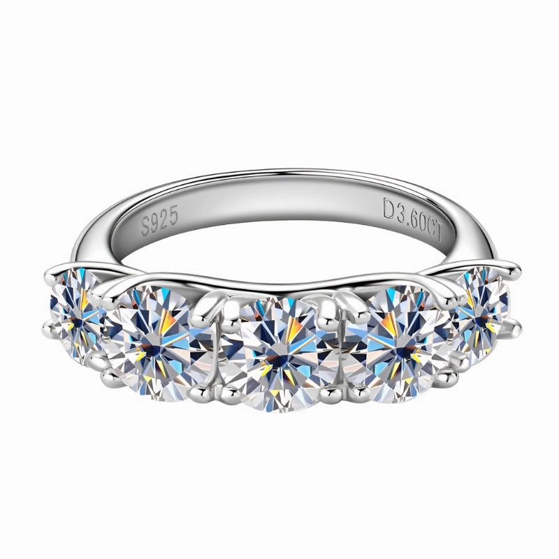 Balanced Motion Dreamy Style 3.6 CTW Diamond Promise Ring | S925 | Moissanite |
