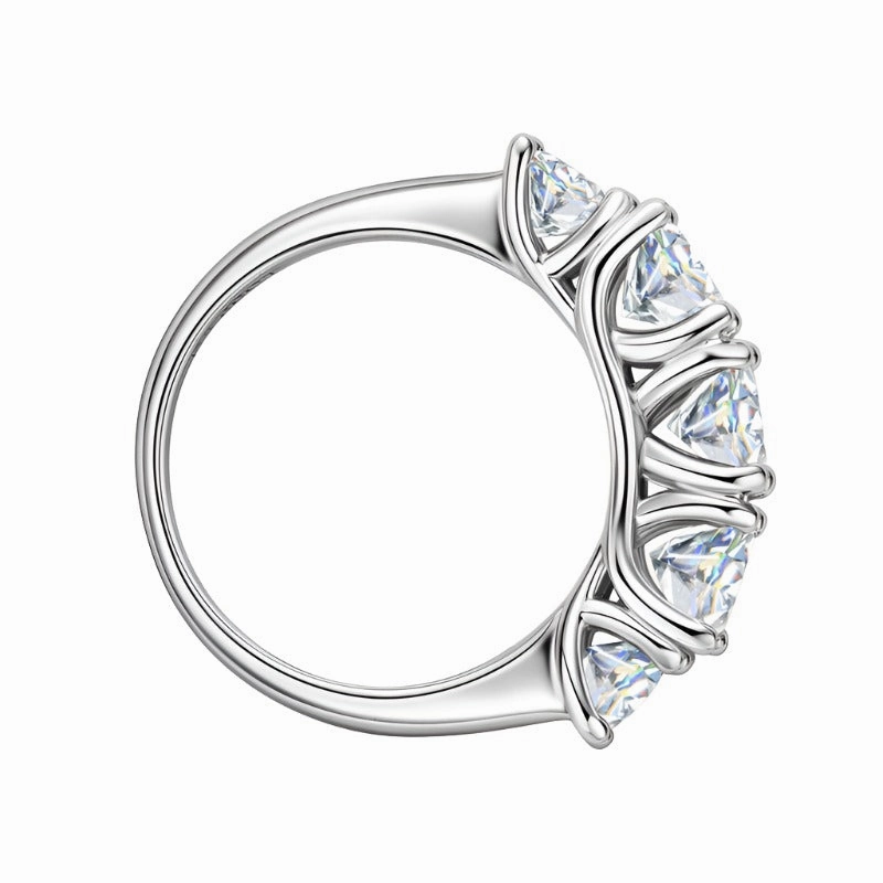 gentle style Polished Harmony 3.6 CTW Diamond Promise Ring | S925 | Moissanite |