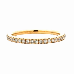 Postmodern Design Vibrant Touch 14ky 3/4 Around Diamond Anniversary Band (0.32cttw)