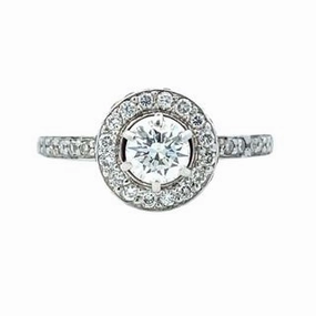 14 Karat White Gold Halo Engagement Ring (1.19cttw) Quality Statement