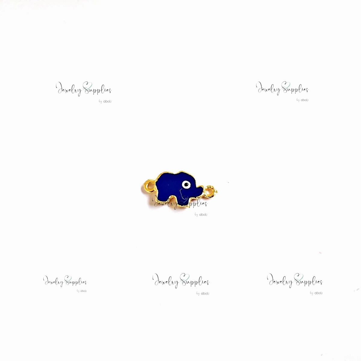 Navy blue elephant rakhi charms evil eye connector for evil eye bracelet making Luxury Radiance