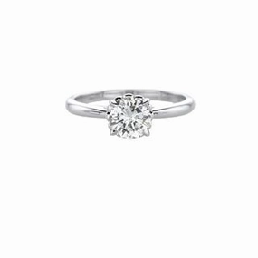 Classic Embellishment SIMPLE DIAMOND SETTING WITH DIAMONDS IN THE FILIGREE UNDER GALLERY 0.97CT TW