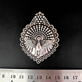 German silver peacock pendant SP211 Understated Style