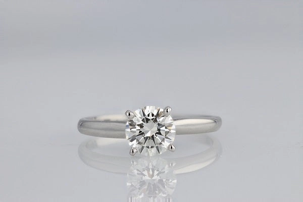 Lab Grown Round Solitaire Diamond Engagement Ring Value Expression Professional Cleaning