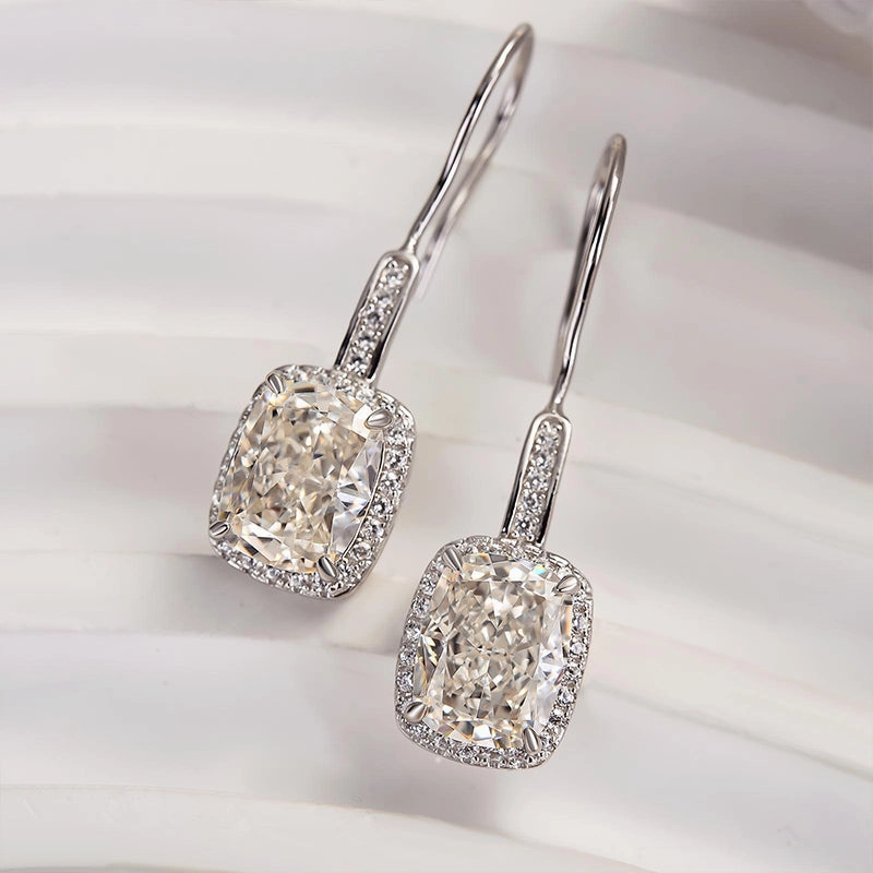 Occasion Ready Personal Style Louily Special Halo Cushion Cut Women's Earrings