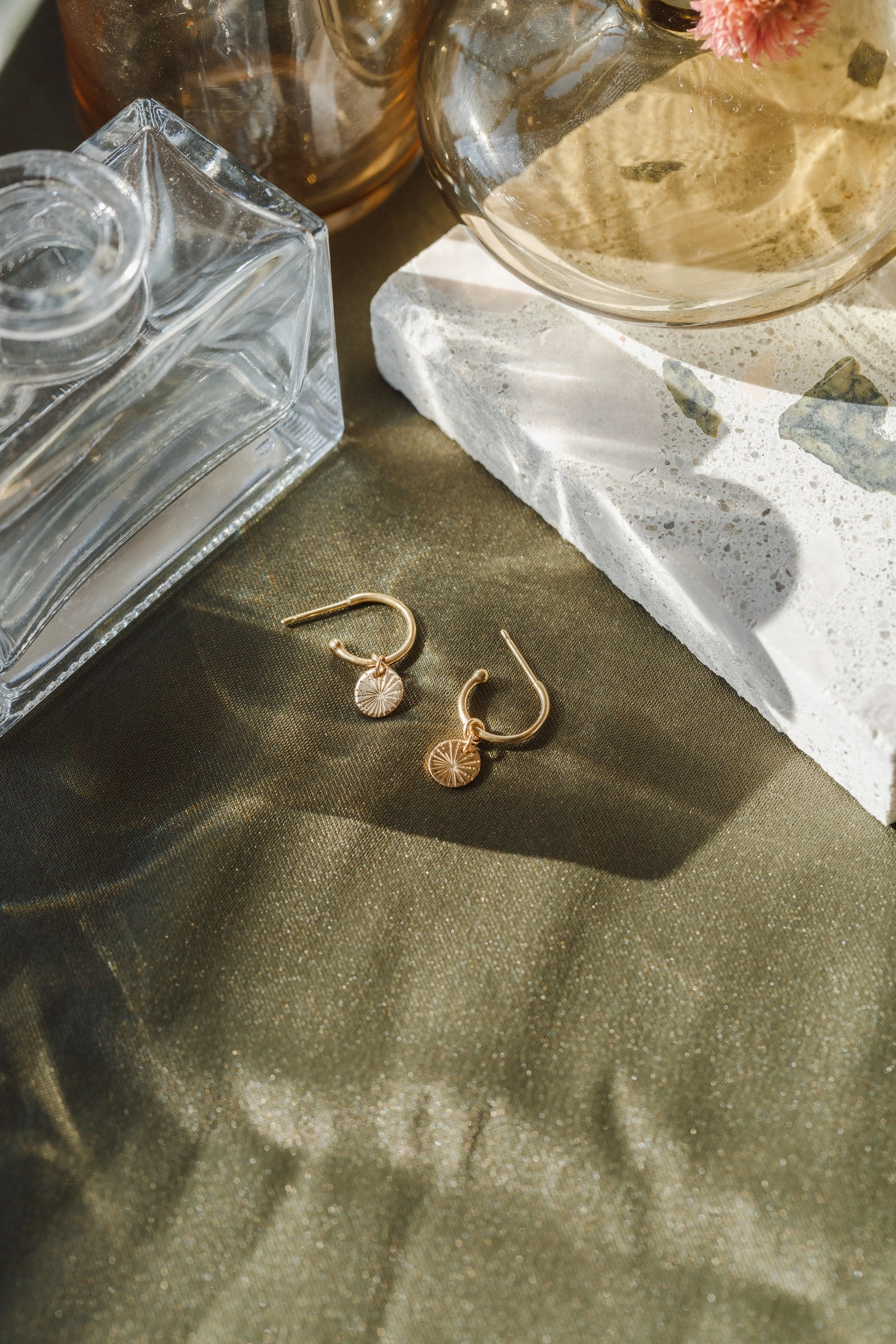 Sophisticated option Vintage-Inspired Item Sia Starburst Huggie Hoops