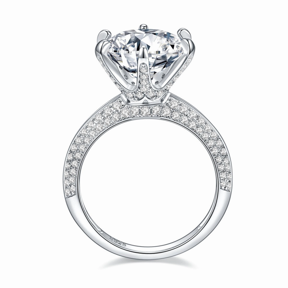 Timeless Accessory Round Brilliant Solitaire Diamond Engagement Ring | S925 | Moissanite