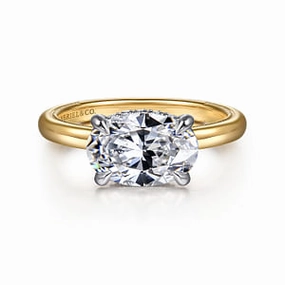 Diamond Oval Hidden Halo Engagement Ring (1.32cttw) High-End Item