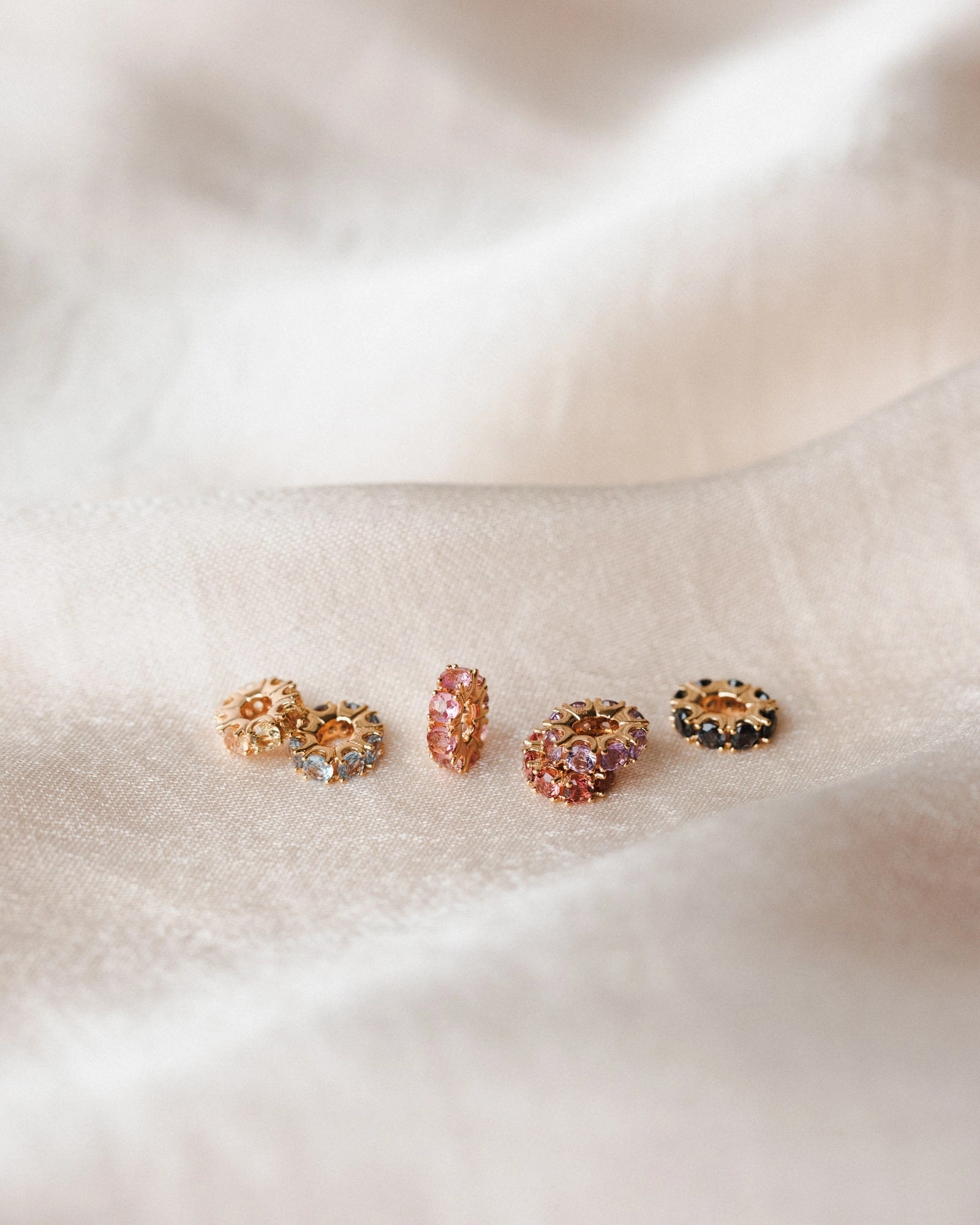 Exquisite Present Solid Gold Aura Birthstone Bead Necklace