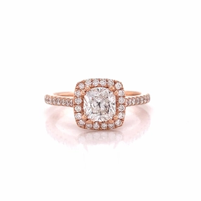 Fire Cushion Ring 1.22cttw (Worlds most Perfectly Cut Cushion) Quality Adornment