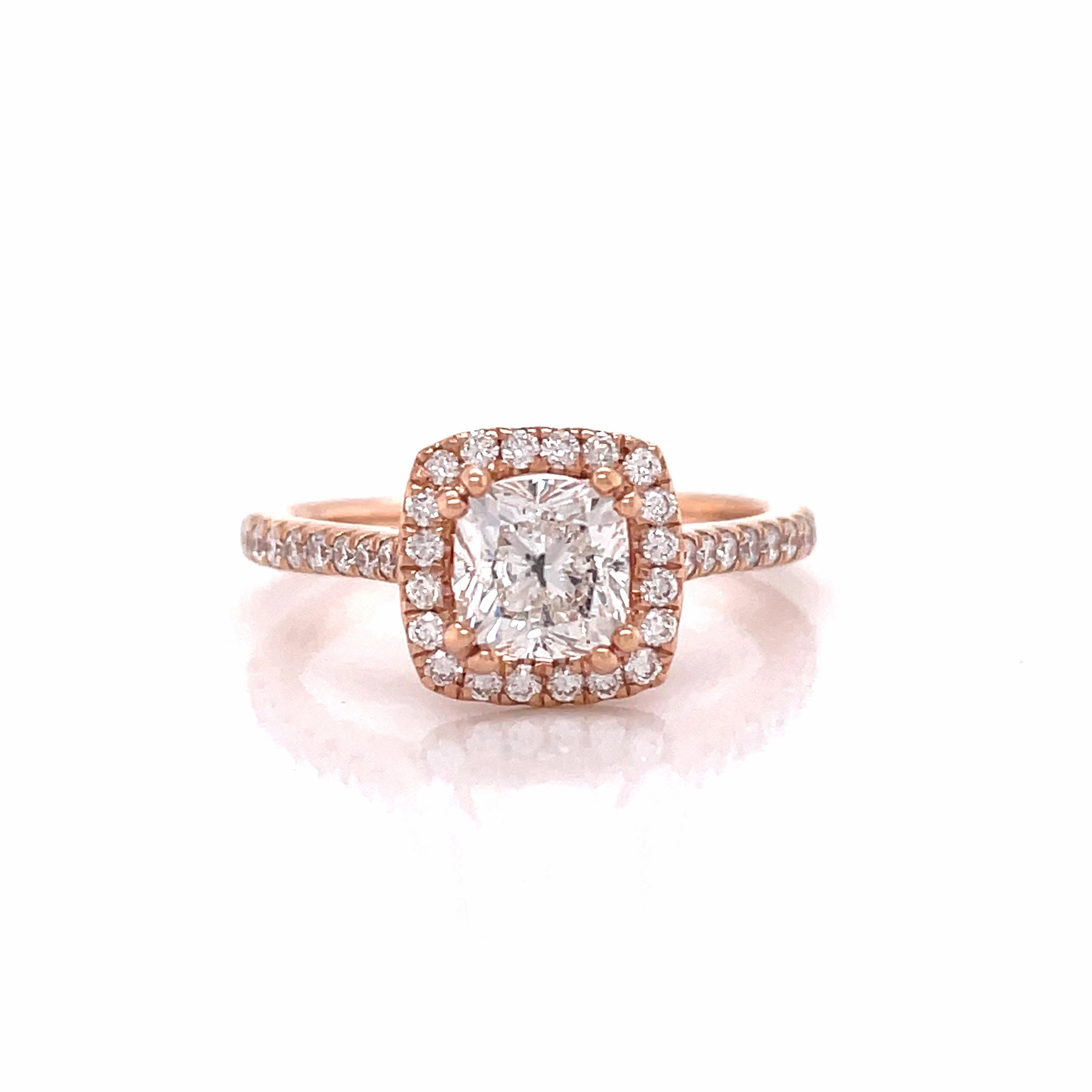 Fire Cushion Ring 1.22cttw (Worlds most Perfectly Cut Cushion) Quality Adornment