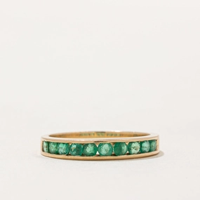 Semi Eternity Channel Set Emerald Band | 0.30ctw | SZ 6 | Urban Touch Luxury Impression