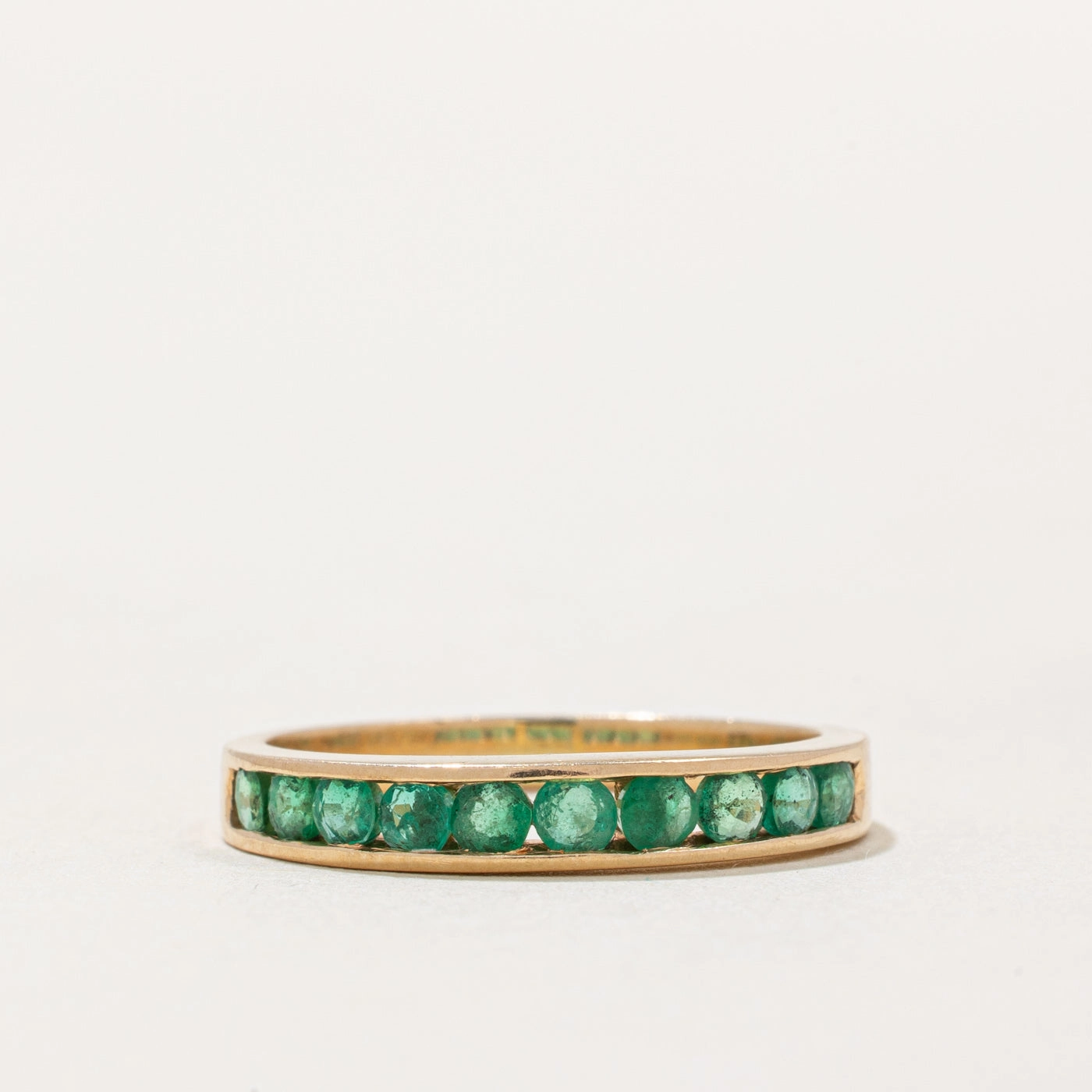 Semi Eternity Channel Set Emerald Band | 0.30ctw | SZ 6 | Urban Touch Luxury Impression