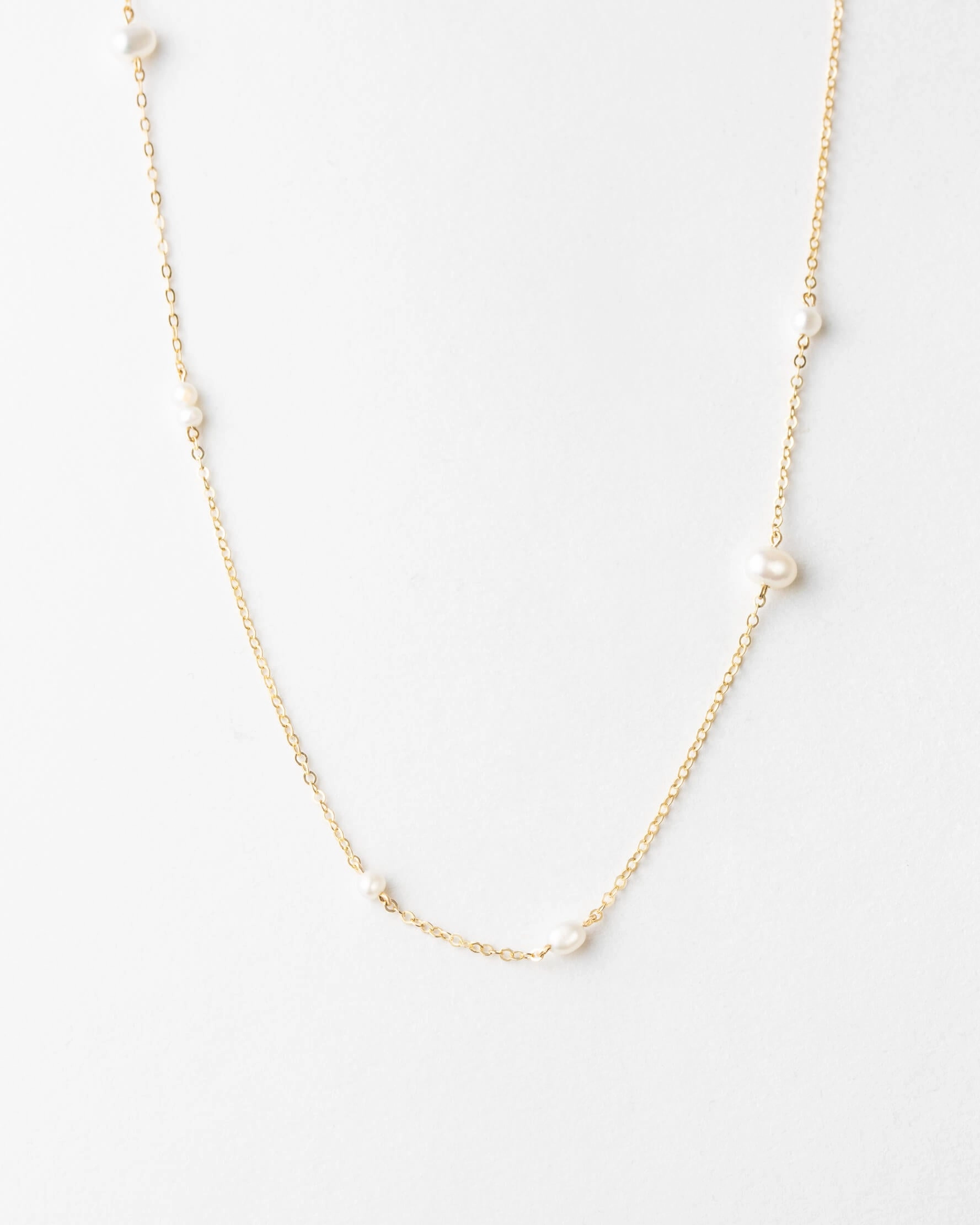Artful Style Floating Pearl Necklace