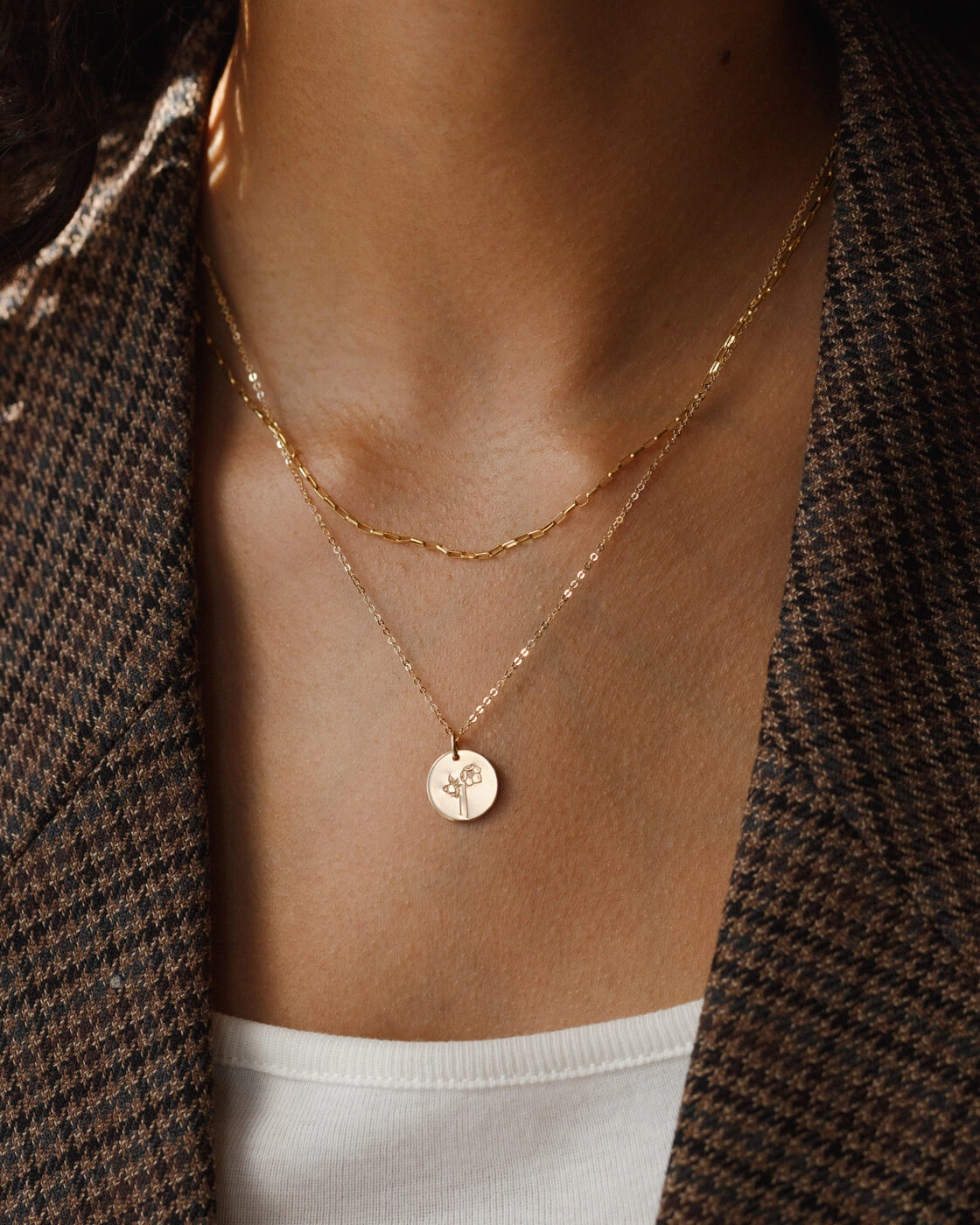 Flora Necklace Chic Ornament Stylish Man