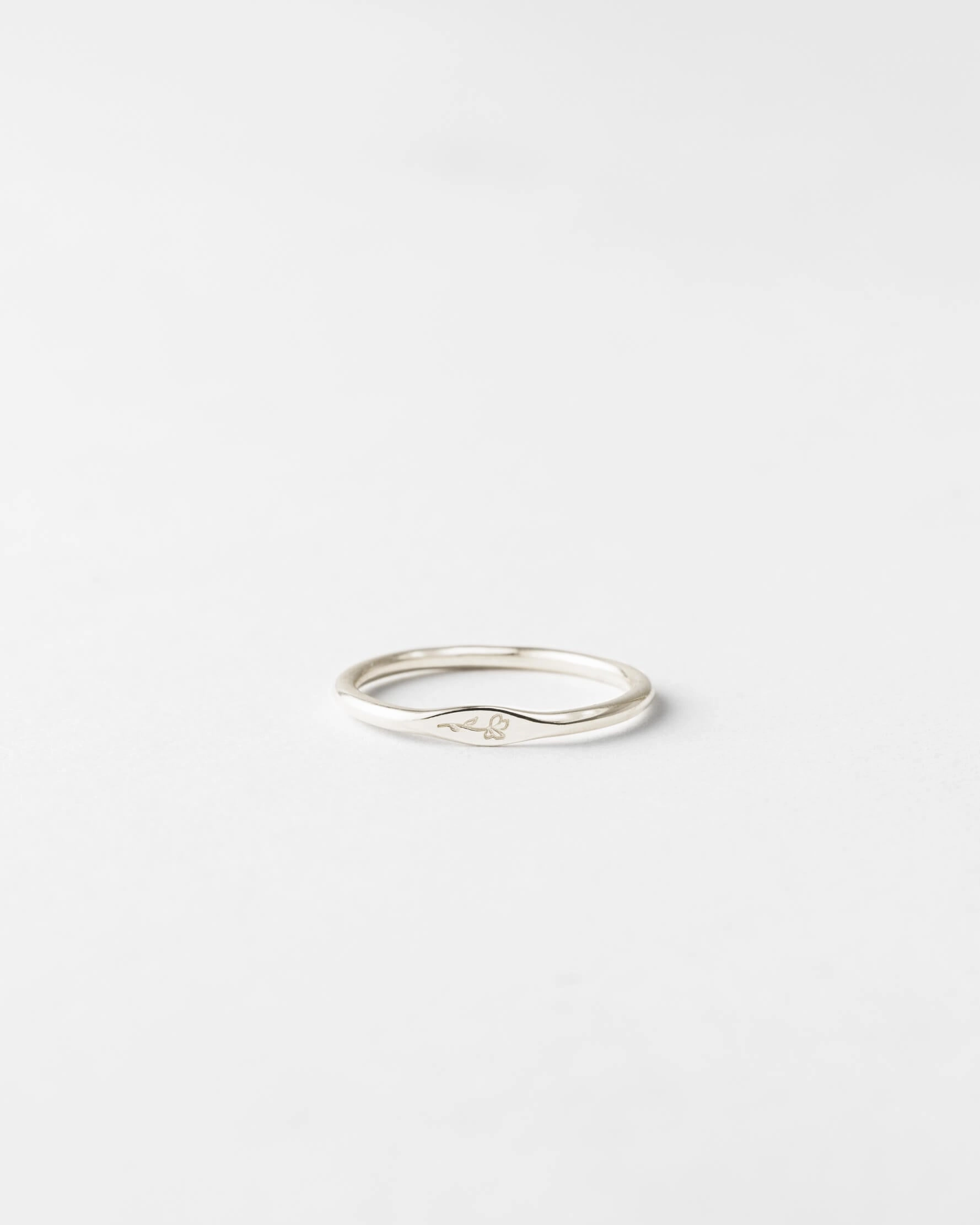 Floral Micro Signet Affordable Jewelry