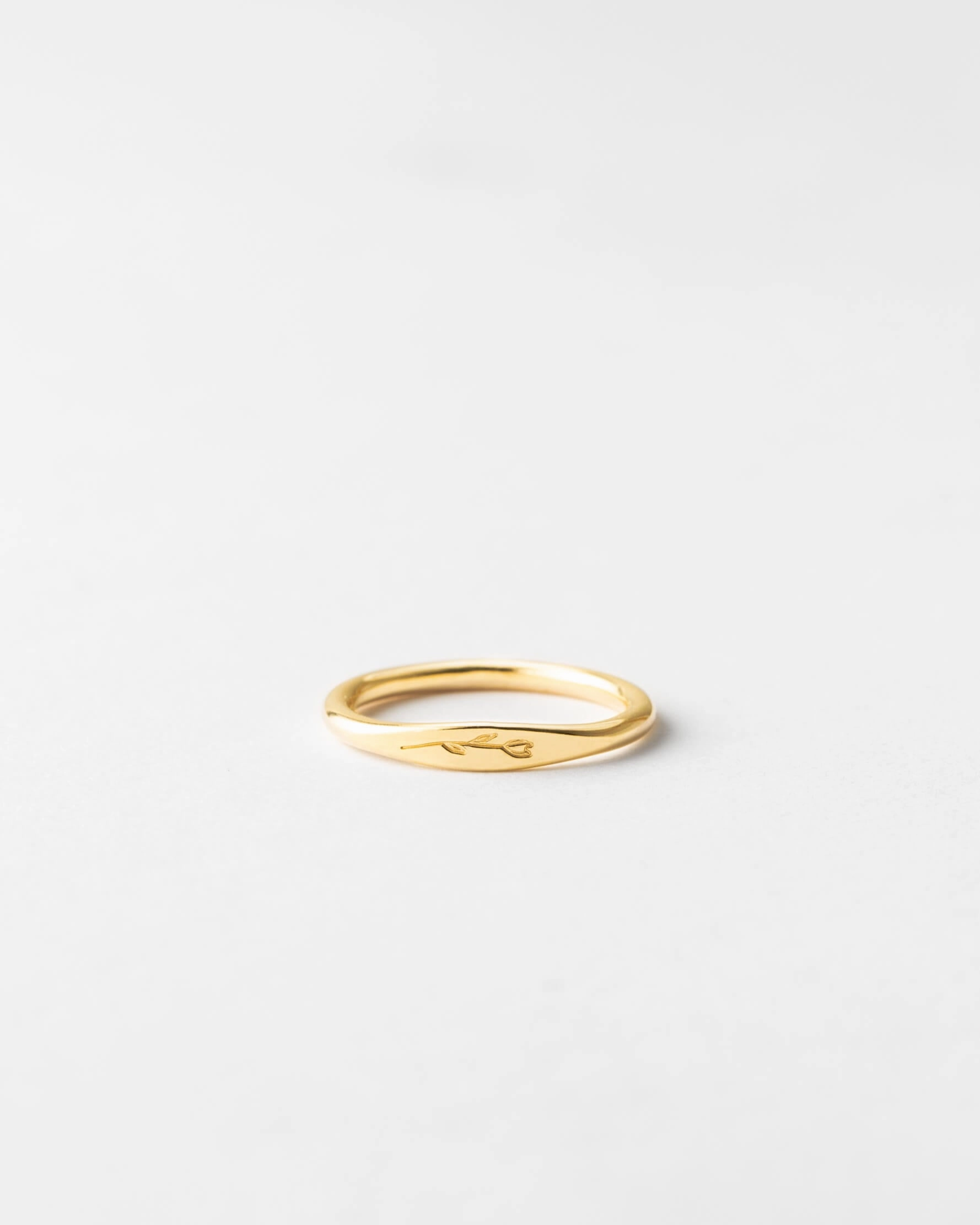 Handcrafted Ornament Refined Touch Floral Slim Signet