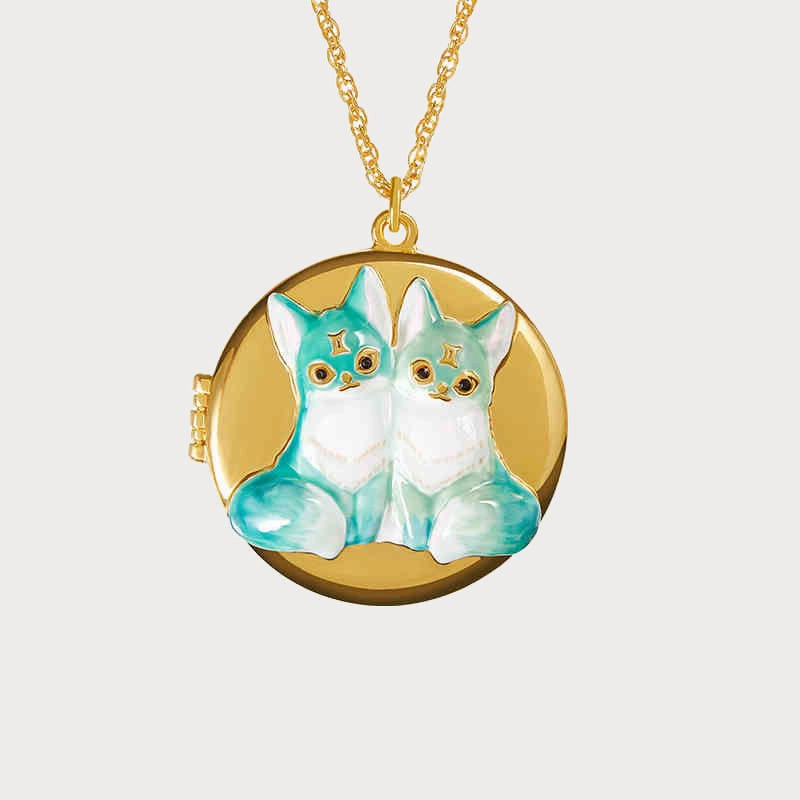 Delicate Highlight Fox Constellation Locket Necklace