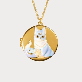 Fox Constellation Locket Necklace Wedding Style