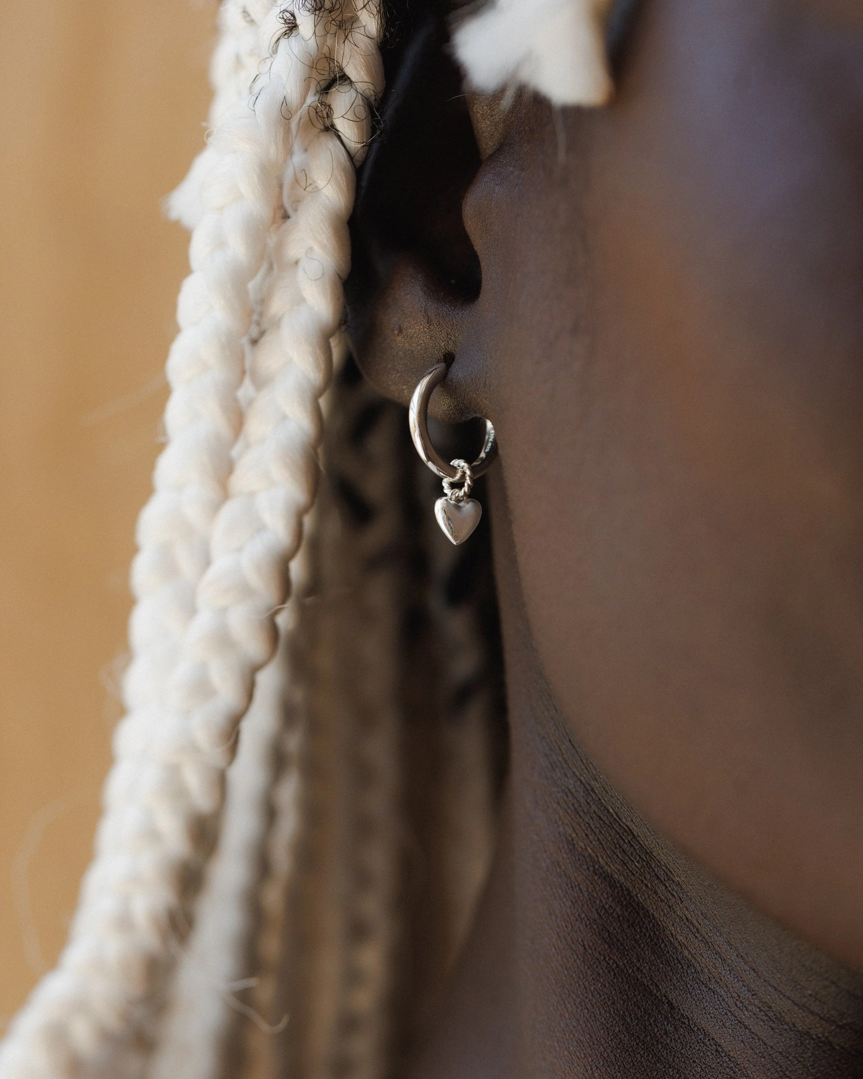 Full Heart Charm Styled Finish